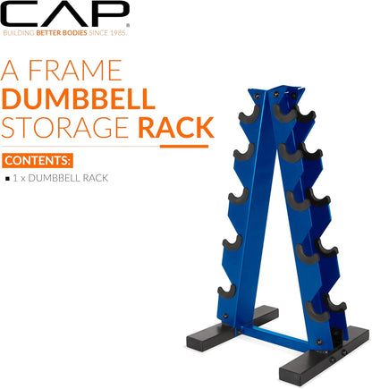 Cap Dumbbell Rack for Home Gym, Space-Saving Free Weight Rack, Compact Weight Storage Rack for Hex Dumbbells, 3-Tier & 5-Tier Options, 80-200Lb Capacity