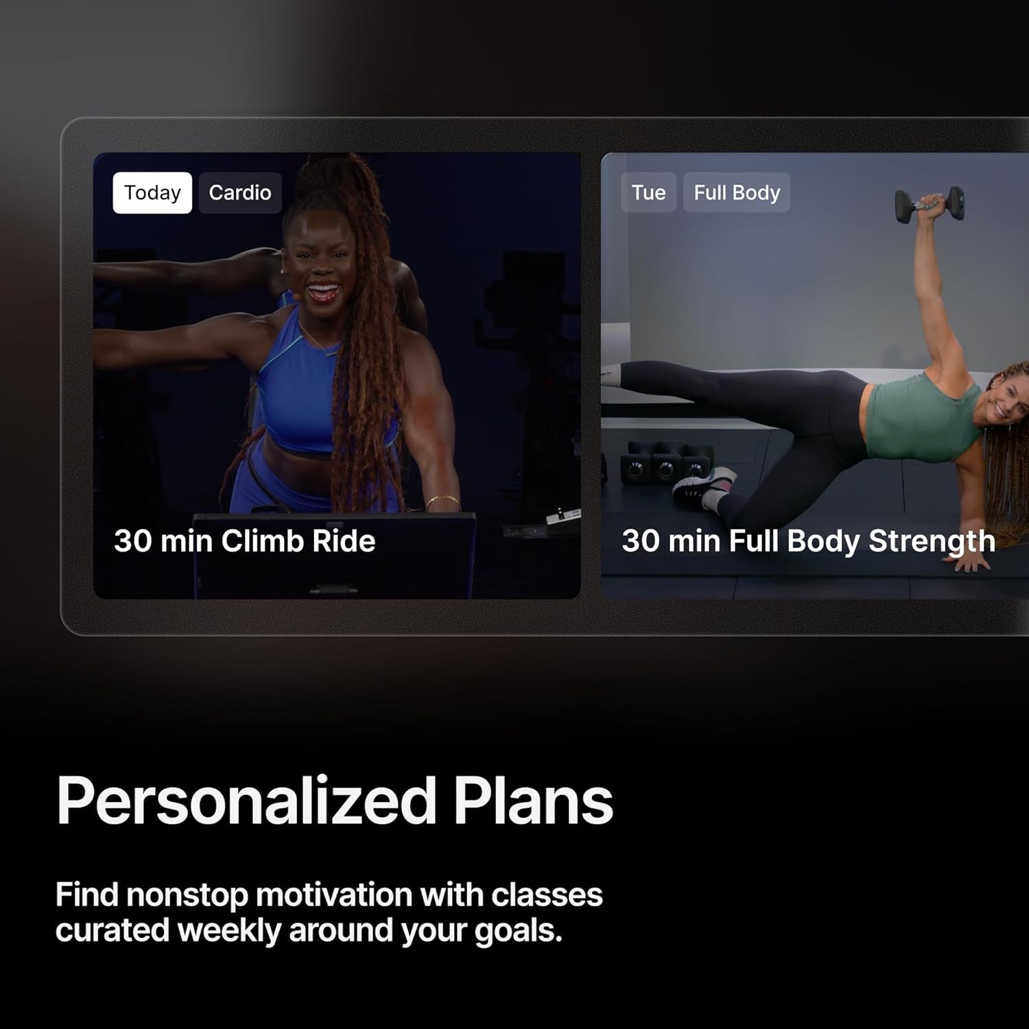 Peloton Exercise Cross Training Bikes, Indoor Stationary Spin Bikes for Home Workouts, Space-Friendly Exercise Equipment for Cardio and Strength Workout & Indoor Cycling