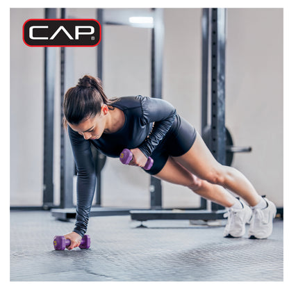 32 Lb Neoprene Zen Dumbbell Set with Rack
