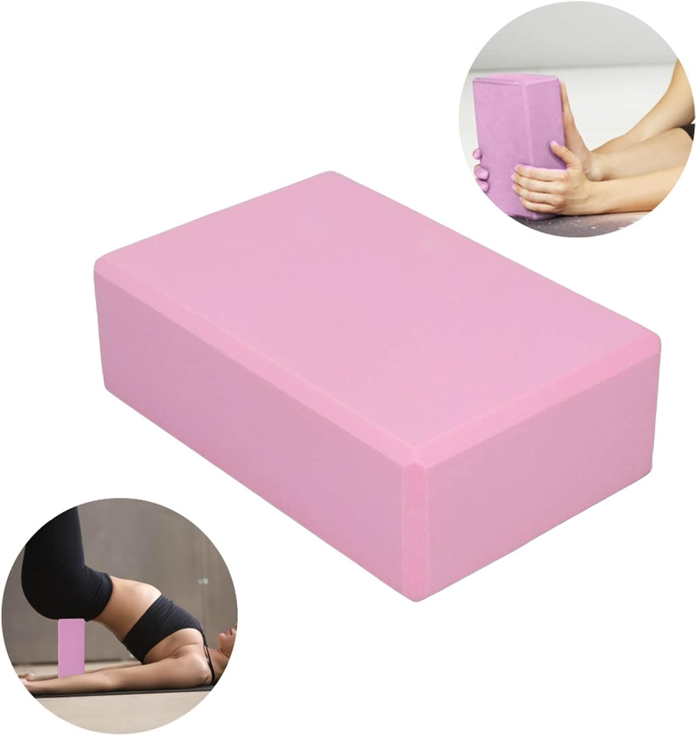 Yoga Blocks, 2Pcs EVA Foam Yoga Blocks for Yoga,Pilates or Meditation, Briefs