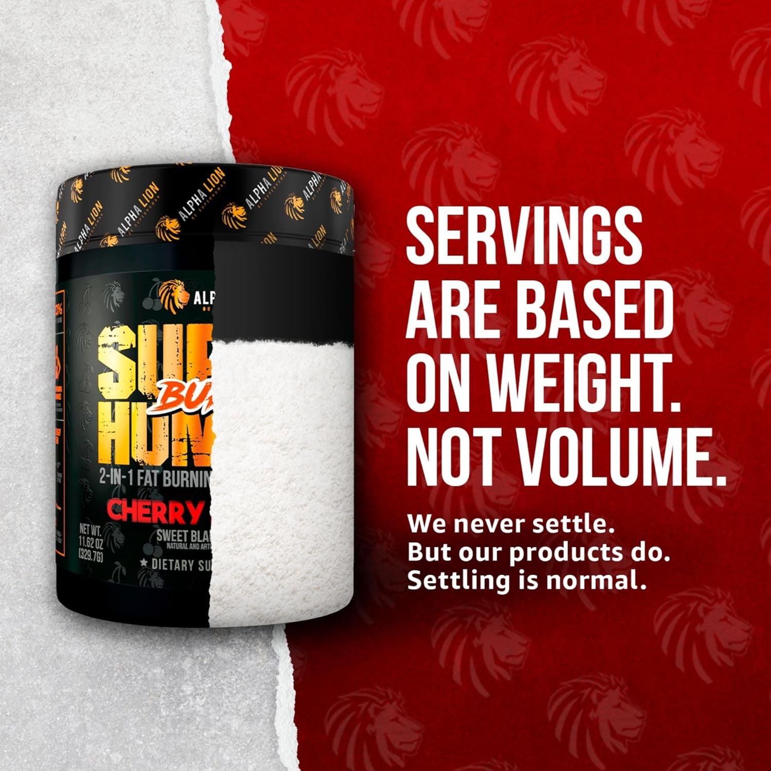 Superhuman Burn – 2 in 1 Metabolism Booster Pre Workout and Thermogenic Fat Burner for Men – Appetite Suppressant and Weight Loss Supplement (21 Servings, Sweet Black Cherry Flavor)