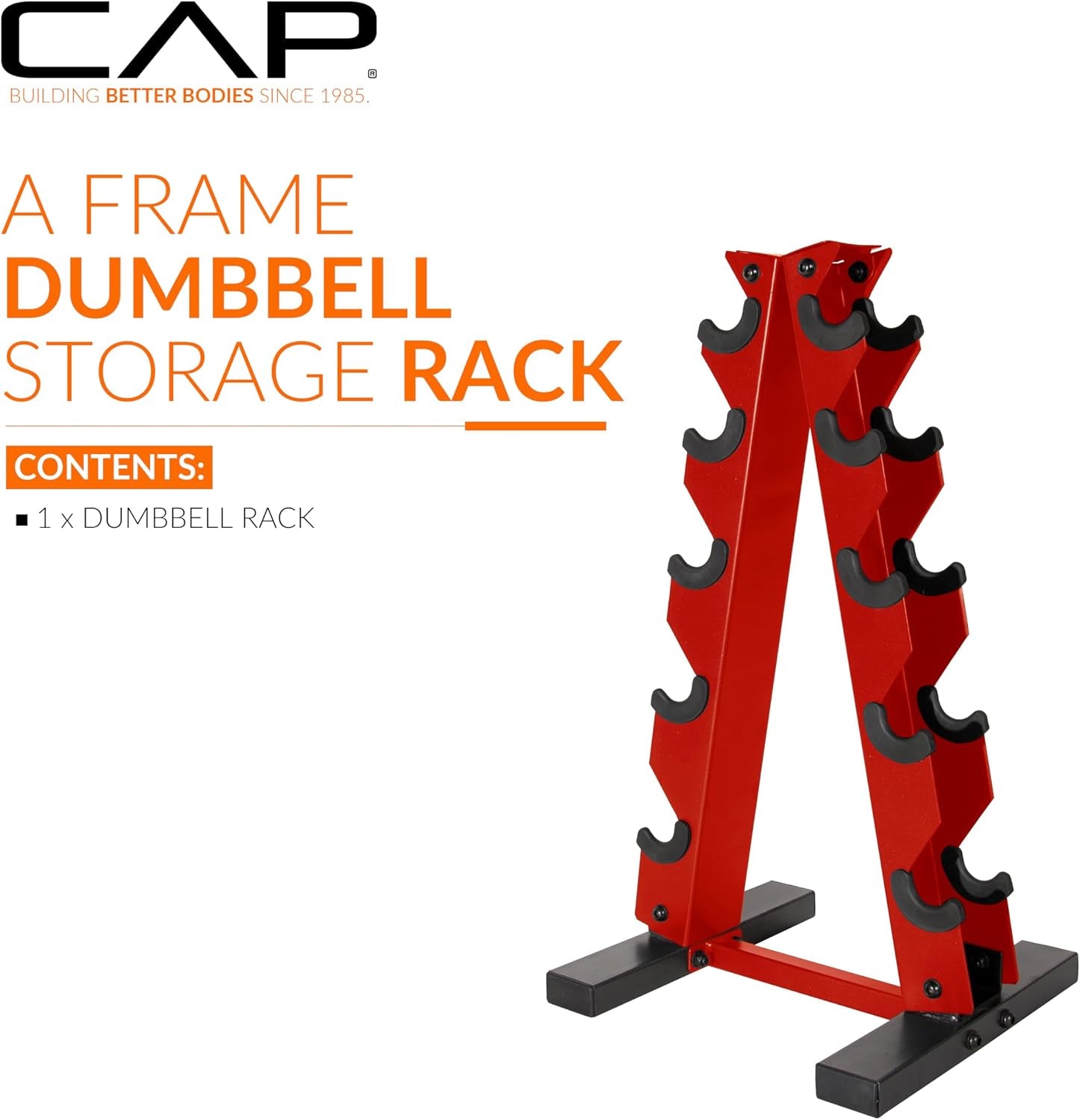Cap Dumbbell Rack for Home Gym, Space-Saving Free Weight Rack, Compact Weight Storage Rack for Hex Dumbbells, 3-Tier & 5-Tier Options, 80-200Lb Capacity