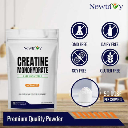 Creatine Monohydrate,Micronized, Pure,Unflavored,280G (9.8Oz)