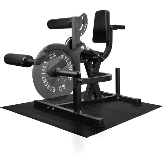 Fitness Leg Extension and Curl Machine, Adjustable Home Gym Equipment, Black