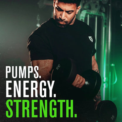 NITROSURGE Pre Workout Supplement - Endless Energy, Instant Strength Gains, Clear Focus, Intense Pumps - Nitric Oxide Booster & Powerful Preworkout Energy Powder - 30 Servings, Grape