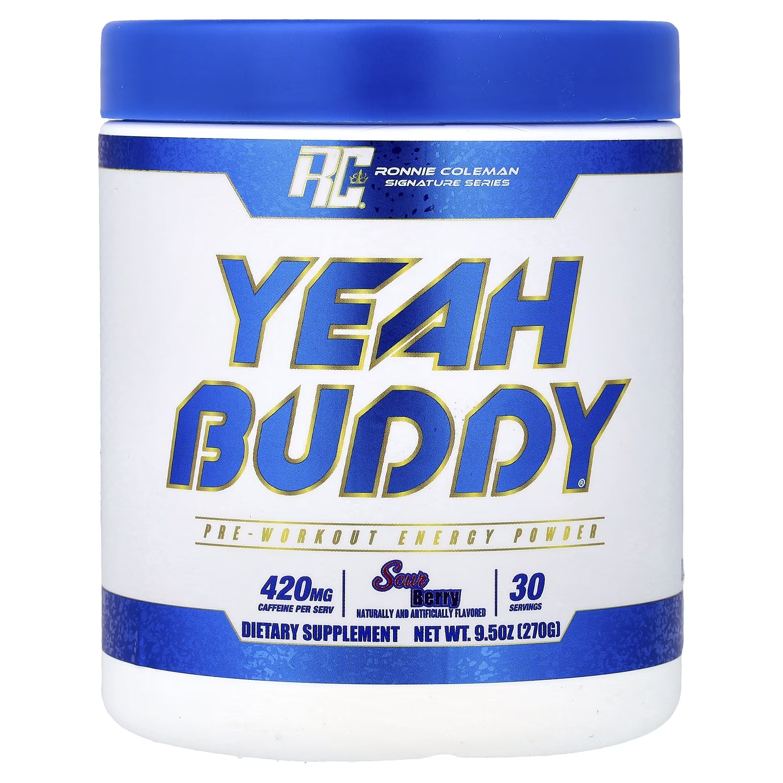 , Yeah Buddy, Pre-Workout Energy Powder, Strawberry Kiwi, 9.5 Oz (270 G)
