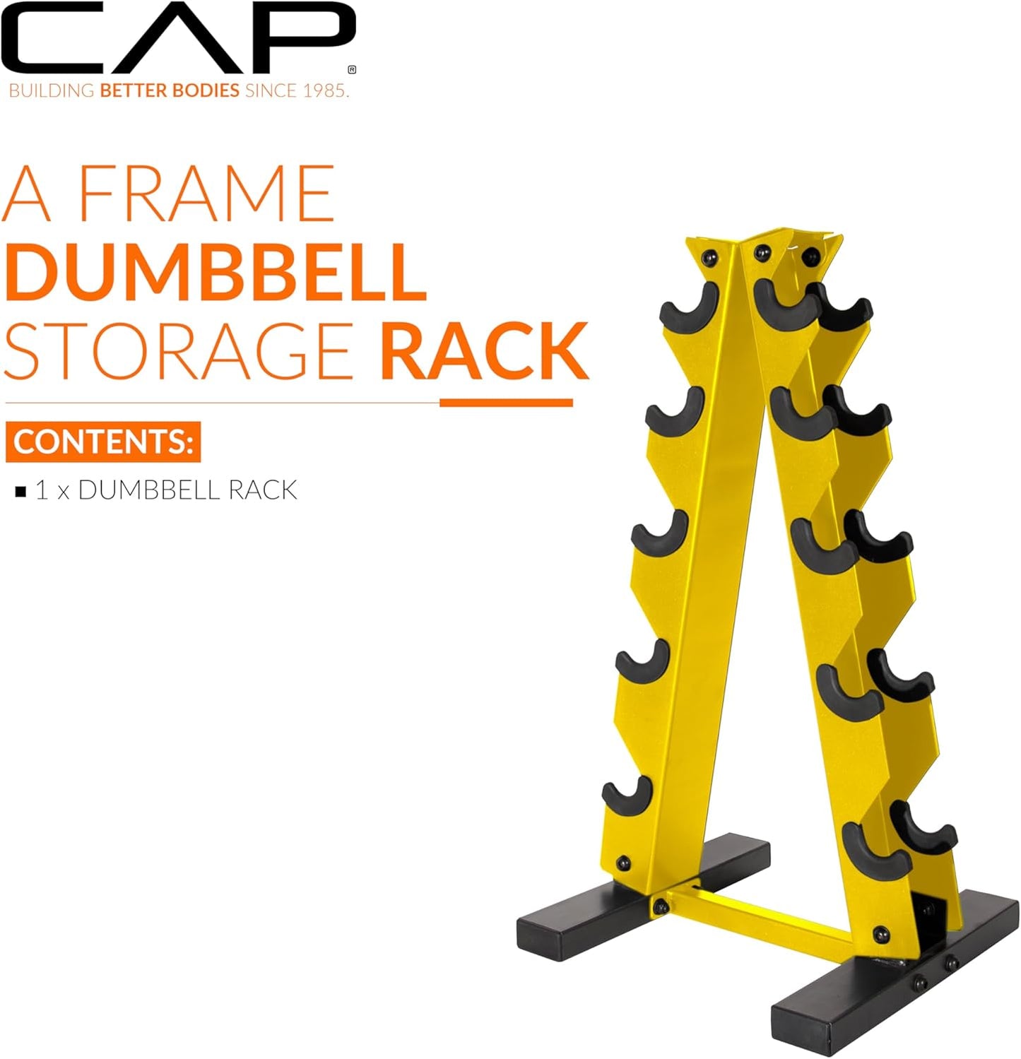 Cap Dumbbell Rack for Home Gym, Space-Saving Free Weight Rack, Compact Weight Storage Rack for Hex Dumbbells, 3-Tier & 5-Tier Options, 80-200Lb Capacity