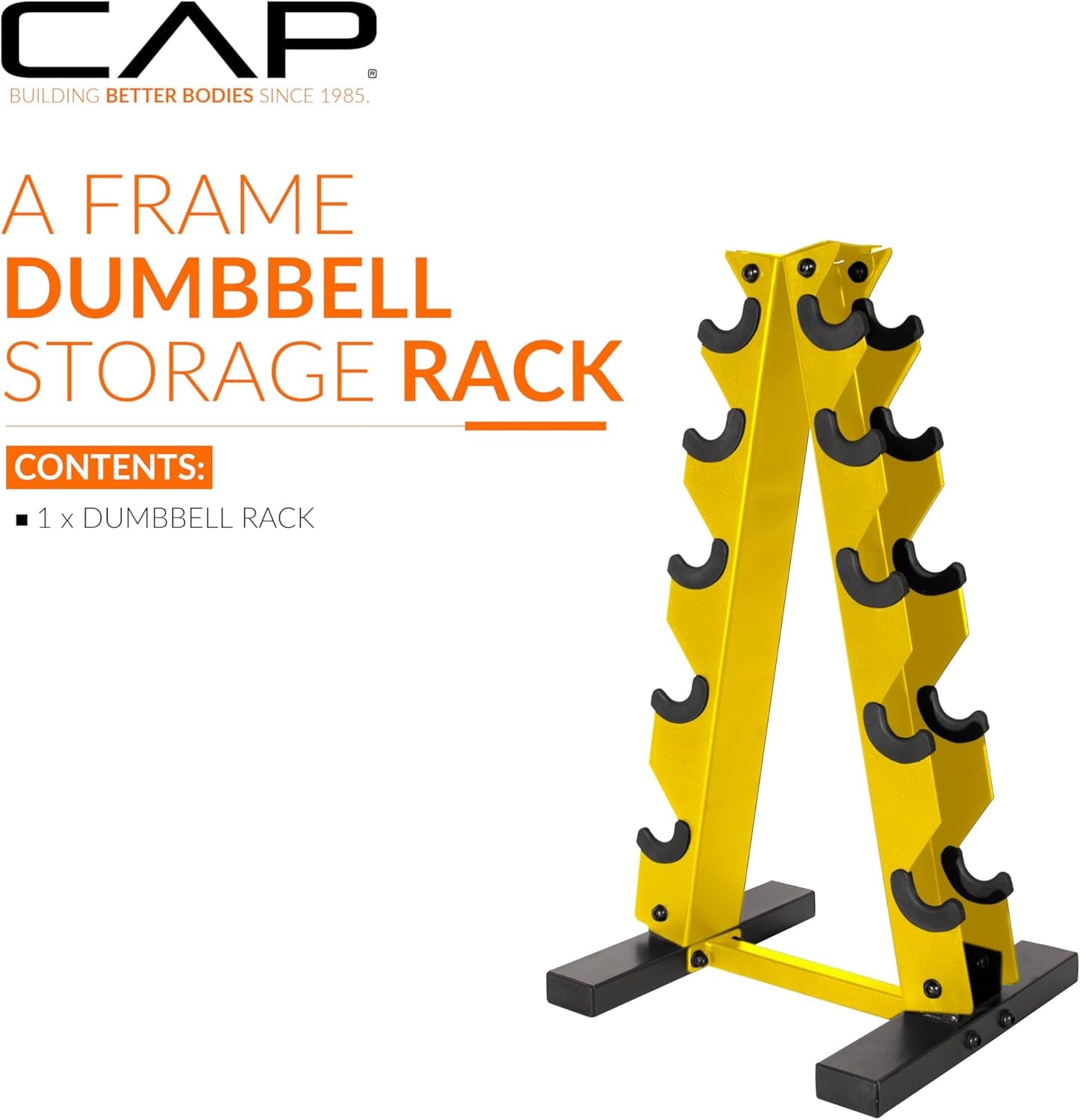 Cap Dumbbell Rack for Home Gym, Space-Saving Free Weight Rack, Compact Weight Storage Rack for Hex Dumbbells, 3-Tier & 5-Tier Options, 80-200Lb Capacity
