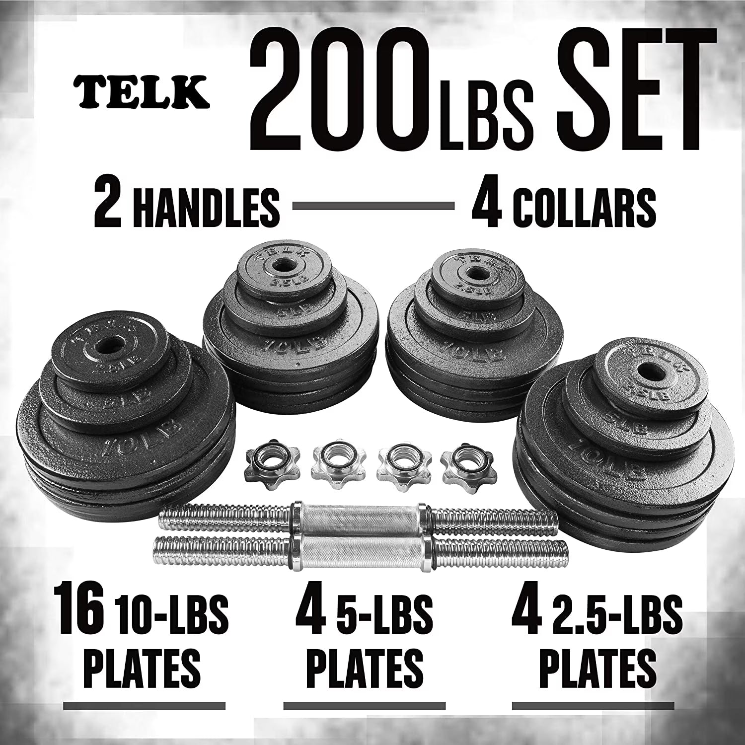 Adjustable Dumbbells 200 Lbs., Hand Weights for Home Gym