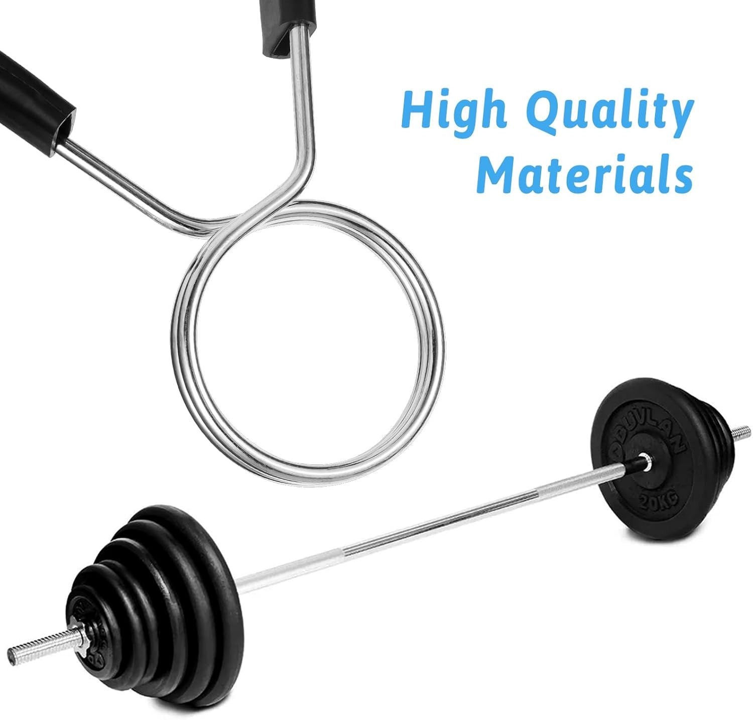 2 Inch Barbell Clamps, 4 Pcs Weight Barbell Clips, Barbell Spring Lock Collars, Barbell Handle Locking Clip for Strength Training Gym Fitness Training Accessories