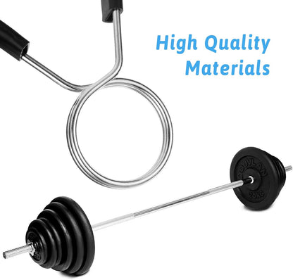 2 Inch Barbell Clamps, 4 Pcs Weight Barbell Clips, Barbell Spring Lock Collars, Barbell Handle Locking Clip for Strength Training Gym Fitness Training Accessories