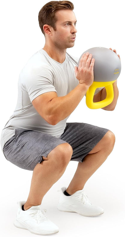 Soft Kettlebell 8Lb, 16Lb, 24Lb, 32Lb Kettlebells with Iron Sand, Non-Slip Handle, Kettle Weights for Fitness, Exercise, Workout, Home Gym, Strength Training, Bodybuilding Weightlifting
