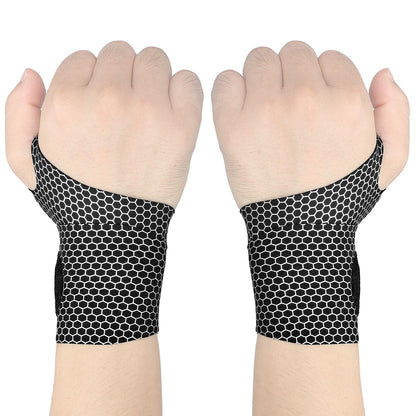 2 Pcs Ultra-Thin Wrist Brace Support for Carpal Tunnel, Pain Relief, Arthritis, Tendonitis, Elastic Wrist Wraps Right and Left Hands - Compression and Support for Fitness (Black)