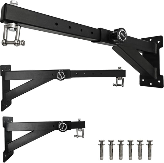 Heavy Duty Punching Bag Hanger, Wall Mounted Punching Bag Hanger, Adjustable Length and Height Heavy-Duty Punching Bag Bracket, Suitable for Home Gym