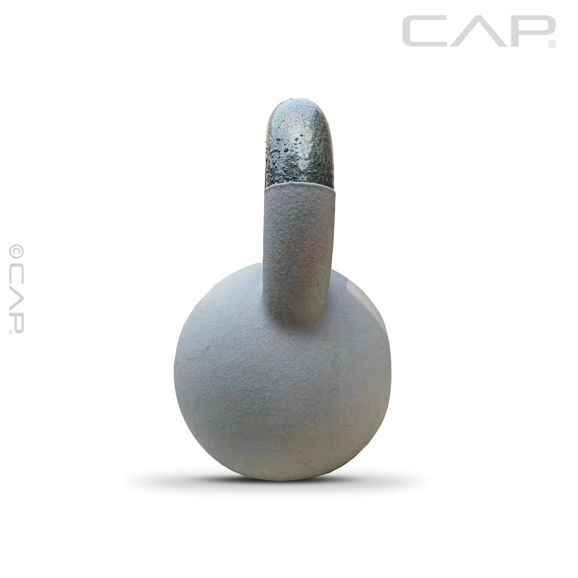 , 35Lb Neoprene Coated Kettlebell, Gray