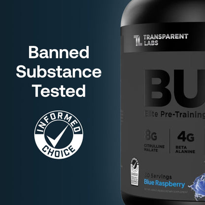 Bulk Black Pre Workout - Clinically Dosed, Sugar Free Preworkout for Men and Women with Beta Alanine Powder, Citrulline Malate, & Caffeine - 30 Servings, Sour Gummy