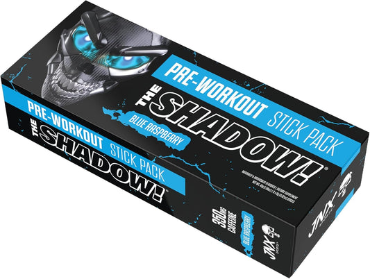 the Shadow! High Stim Preworkout – Pre Workout Powder for Men & Women, High Caffeine Pre Workout for Energy, Mental Focus & Strength, Blue Raspberry, 5 Servings