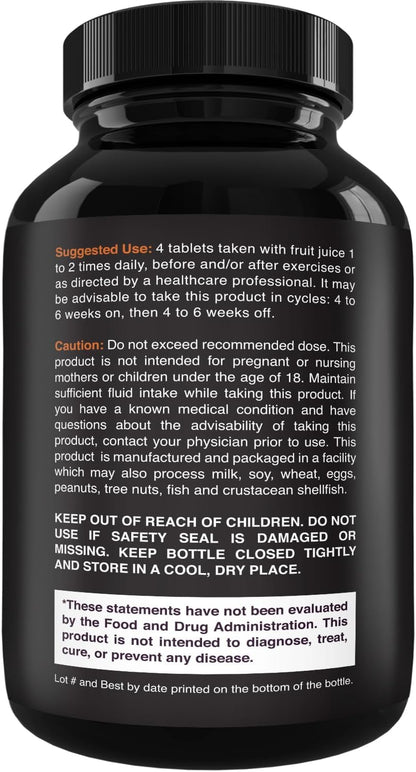 High Strength Tri Phase Creatine Tablets for Women & Men - Formula Blend of Creatine Monohydrate, 300Mg HCL & Pyruvate Supplement - Muscle Mass Gain & Recovery Supplement - 240 Count
