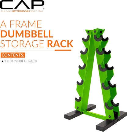 Cap Dumbbell Rack for Home Gym, Space-Saving Free Weight Rack, Compact Weight Storage Rack for Hex Dumbbells, 3-Tier & 5-Tier Options, 80-200Lb Capacity