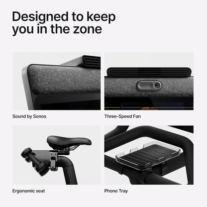 Peloton Exercise Cross Training Bikes, Indoor Stationary Spin Bikes for Home Workouts, Space-Friendly Exercise Equipment for Cardio and Strength Workout & Indoor Cycling