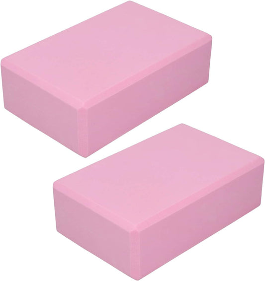 Yoga Blocks, 2Pcs EVA Foam Yoga Blocks for Yoga,Pilates or Meditation, Briefs