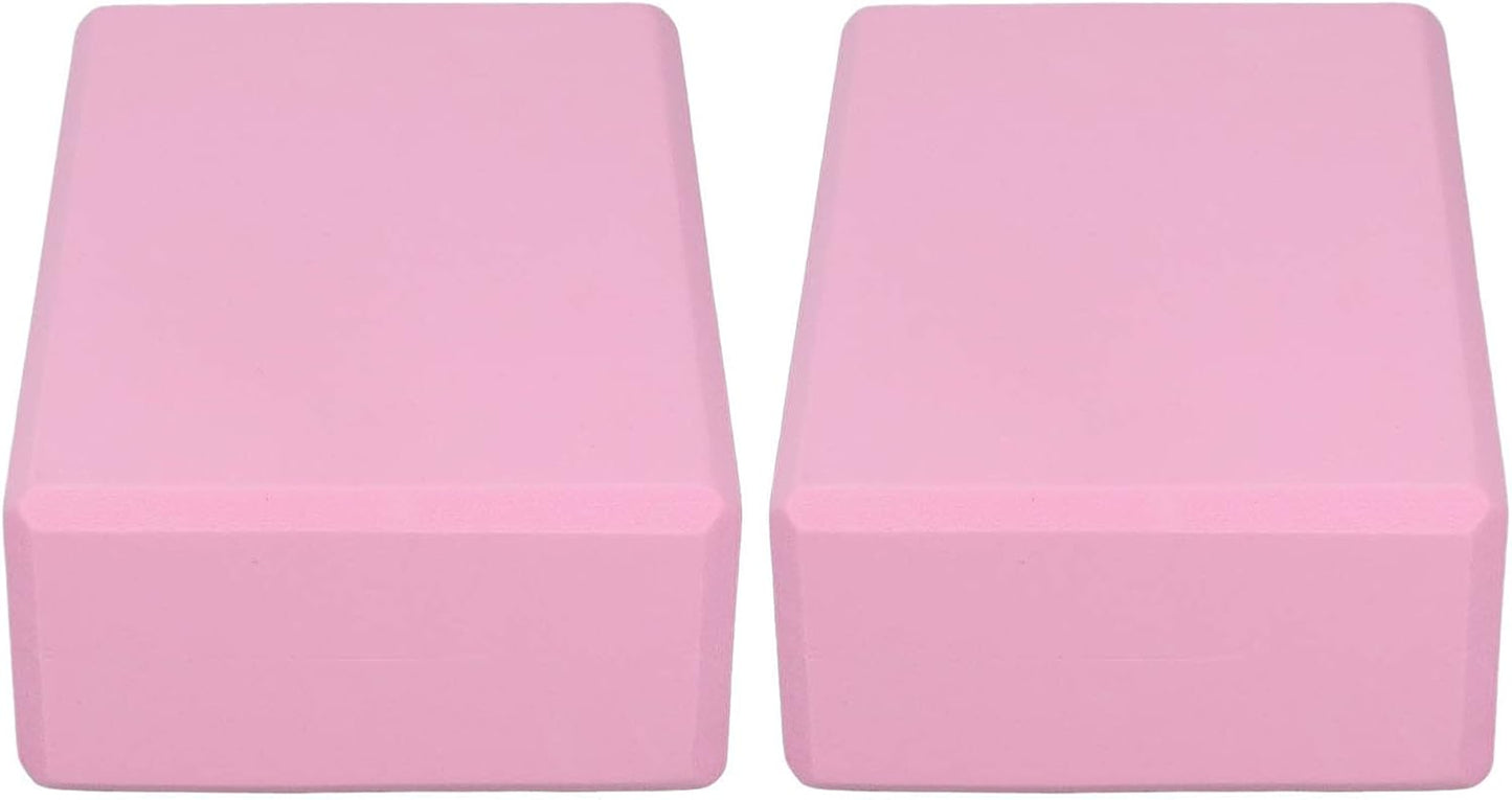 Yoga Blocks, 2Pcs EVA Foam Yoga Blocks for Yoga,Pilates or Meditation, Briefs