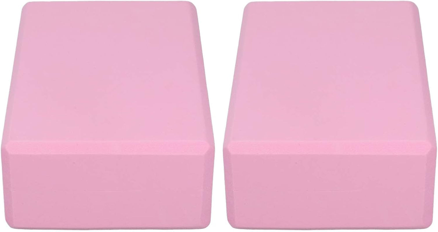Yoga Blocks, 2Pcs EVA Foam Yoga Blocks for Yoga,Pilates or Meditation, Briefs