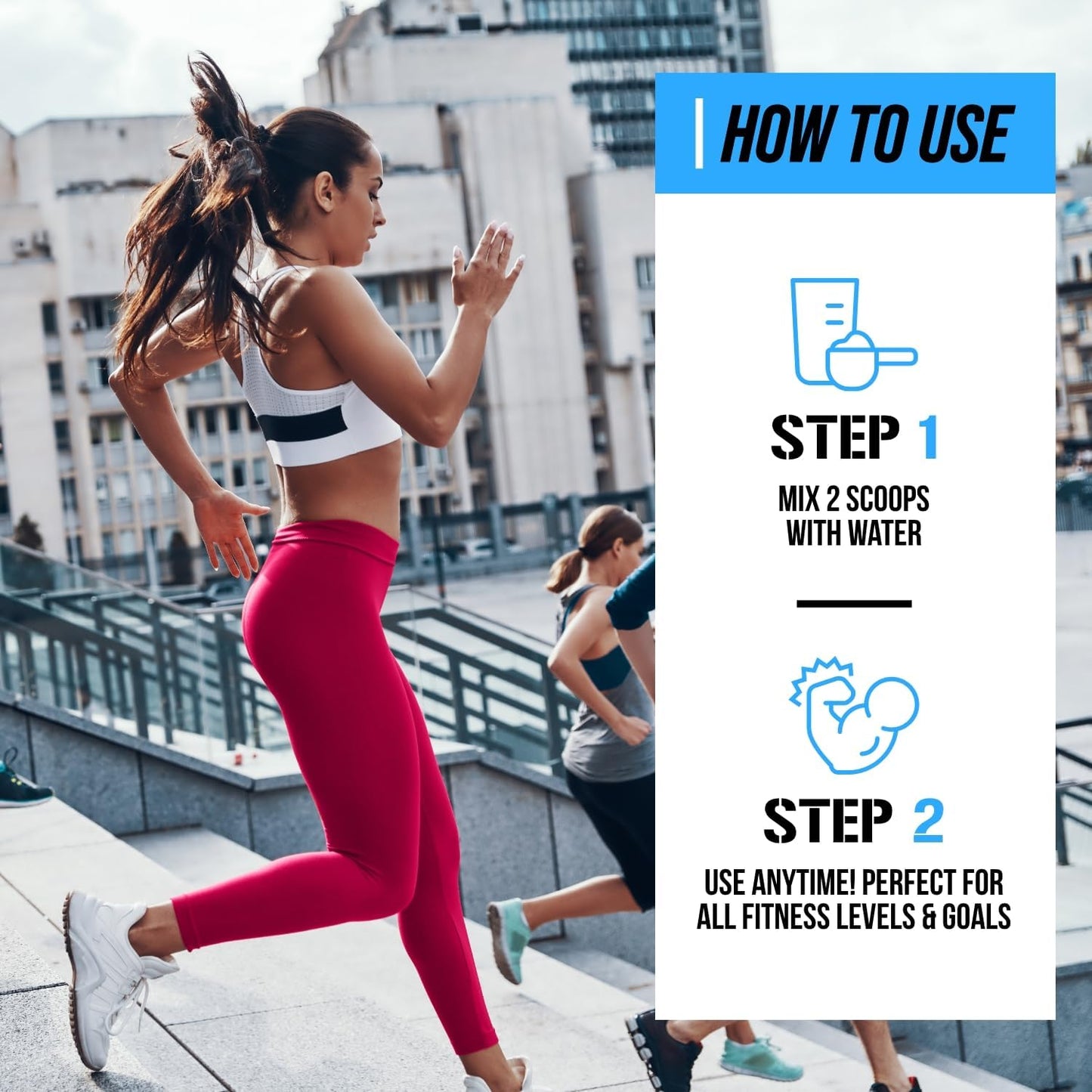 EVL Bcaas Amino Acids Powder - BCAA Energy Pre Workout Powder for Muscle Recovery Lean Growth and Endurance - Rehydrating Post Workout Recovery Drink with Natural Caffeine - Blue Raz