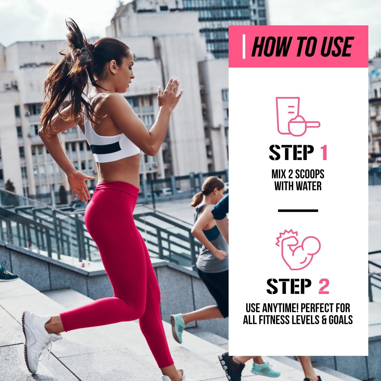 EVL Bcaas Amino Acids Powder - BCAA Energy Pre Workout Powder for Muscle Recovery Lean Growth and Endurance - Rehydrating Post Workout Recovery Drink with Natural Caffeine - Pink Lemonade