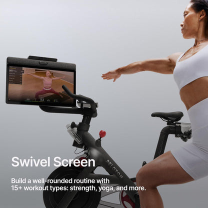 Peloton Exercise Cross Training Bikes, Indoor Stationary Spin Bikes for Home Workouts, Space-Friendly Exercise Equipment for Cardio and Strength Workout & Indoor Cycling