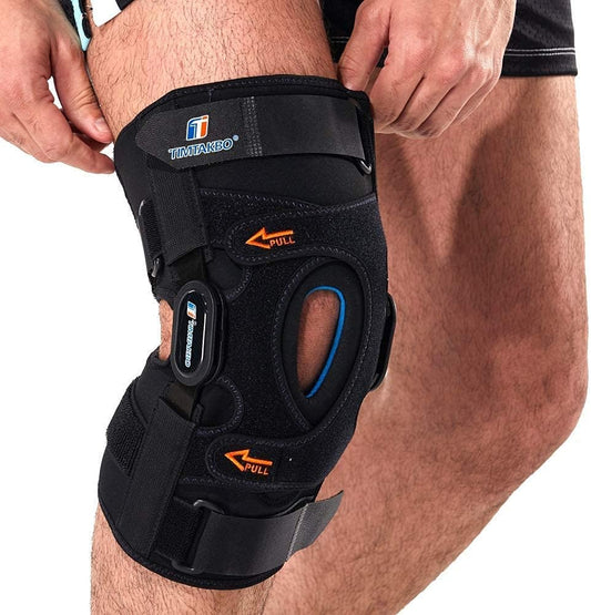 plus Size Hinged Knee Braces for Knee Pain Relieve, GEL Patella Knee Brace with Side Stabilizers for Men Women, Knee Support for Meniscus Tear,Acl,Mcl,Arthritis