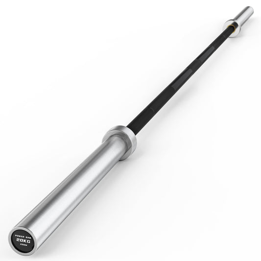 45 Lb ( 20Kg ) Olympic Barbell, 2-Inch Weight Bar for Bench Press, 1500 Lb High-Capacity, 7-Foot, Standard Powerlifting Strength Training Gym Home Workout Weightlifting ( Silver &Black)