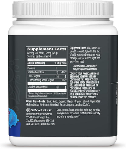 Creatine Monohydrate Powder Micronized Preworkout Recovery Supplement | Support Muscle Building, Strength Training, Cognition | Vegan & Keto Friendly Easily Mixes (50 Servings) Blue Raspberry Flavored