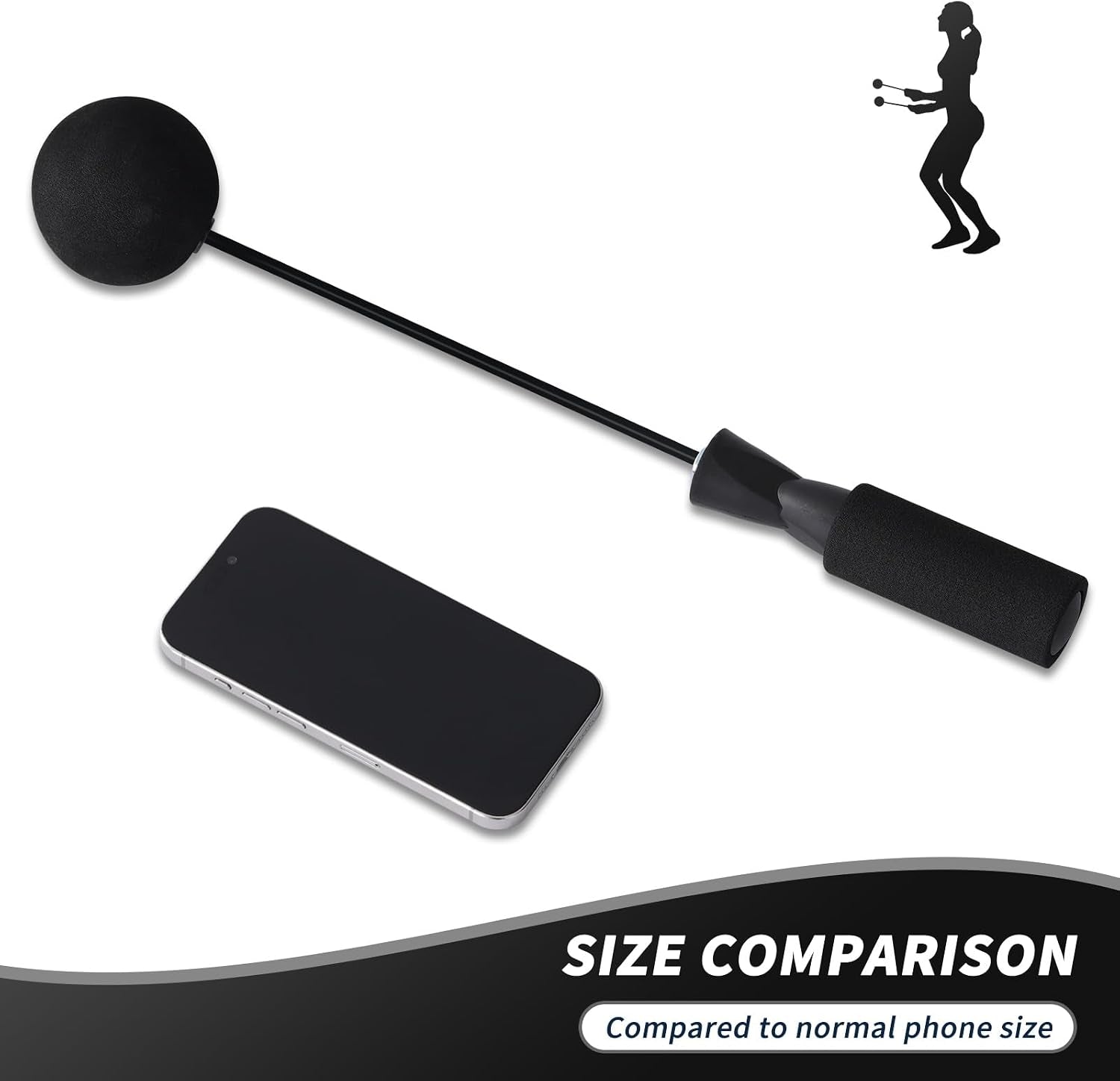 Cordless Jump Rope with Weight Ball, Fitness Training Jump Rope, Indoor Home Exercise, Suitable for Men Women.