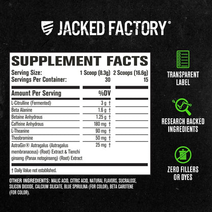 NITROSURGE Pre Workout Supplement - Endless Energy, Instant Strength Gains, Clear Focus, Intense Pumps - NO Booster & Powerful Preworkout Energy Powder - 30 Servings, Green Apple
