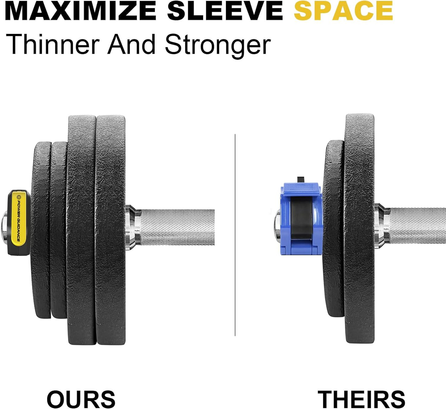 Barbell Collars Barbell Clips, Only for 2 Inch Olympic Barbell Clamps,Non-Slip Weight Clamps Quick Release Barbell Collar for Workout Weightlifting, Gym Equipment Accessories