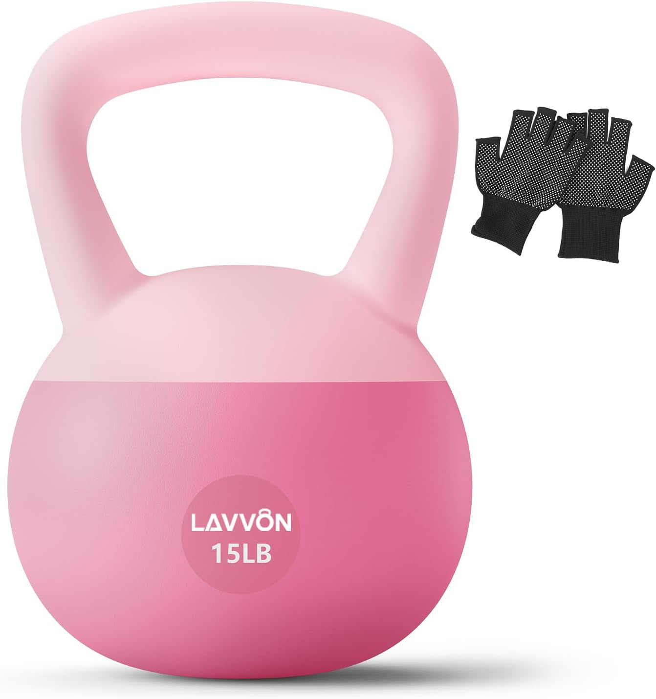 Soft Kettlebell - Cushioned Impact-Resistant Base and Anti-Slip, Kettle Bell Anti-Slip Grip Weight for Home Workouts, Safe Strength Training Kettlebells Sets for Women & Men, with Non-Slip Gloves