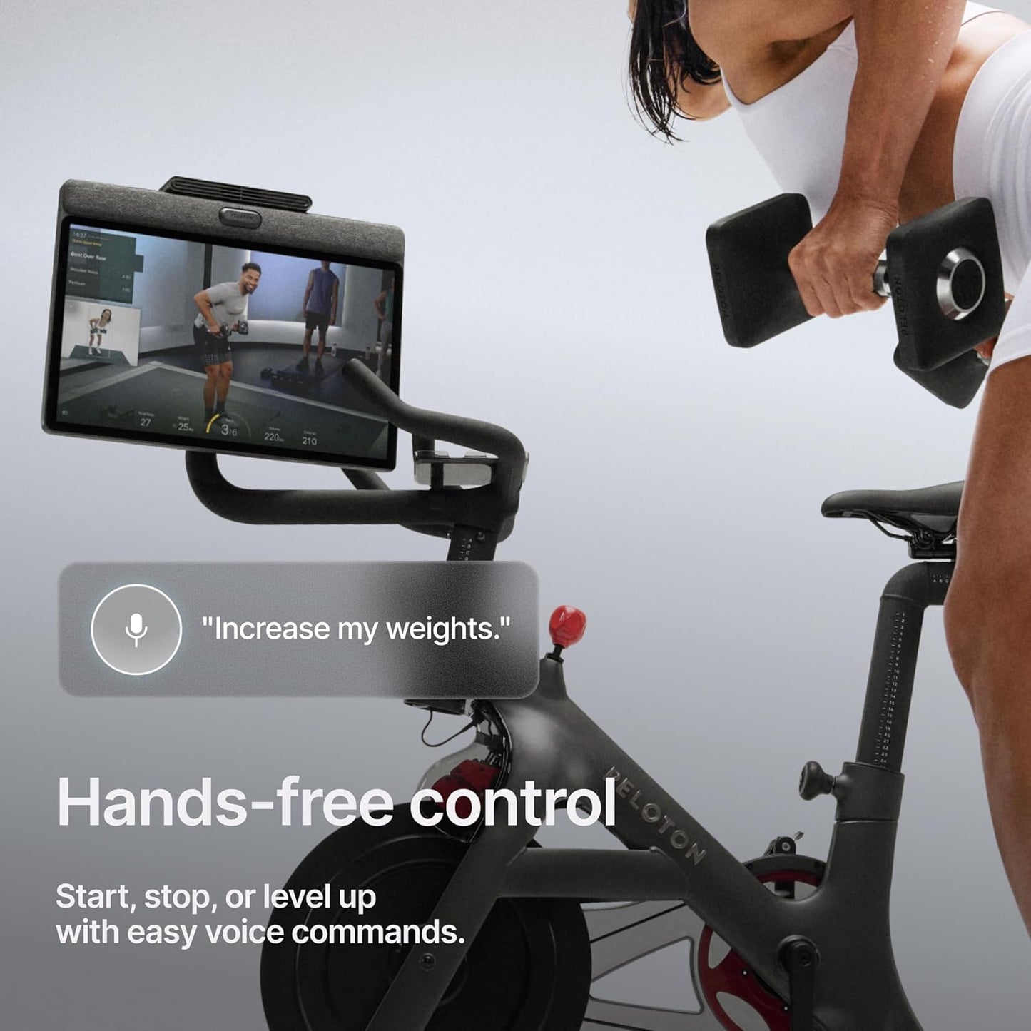 Peloton Exercise Cross Training Bikes, Indoor Stationary Spin Bikes for Home Workouts, Space-Friendly Exercise Equipment for Cardio and Strength Workout & Indoor Cycling