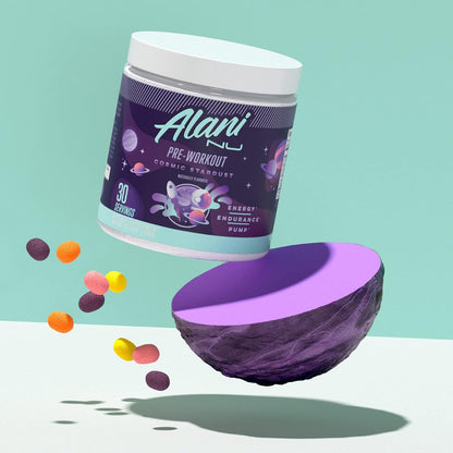 Pre Workout Powder Cosmic Stardust | Amino Energy Boost | Endurance Supplement | Sugar Free | 200Mg Caffeine | L-Theanine, Beta-Alanine, Citrulline | 30 Servings