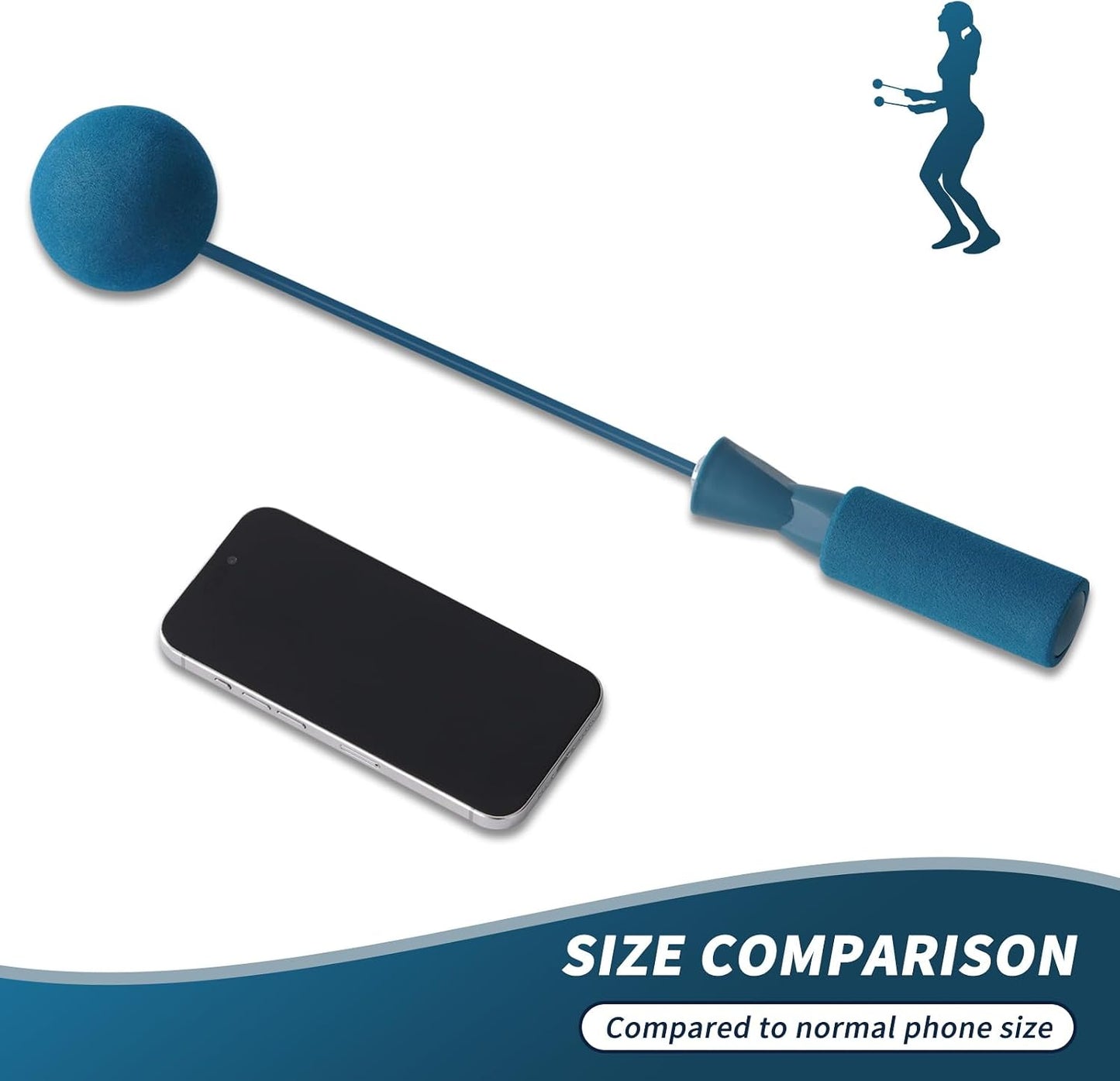 Cordless Jump Rope with Weight Ball, Fitness Training Jump Rope, Indoor Home Exercise, Suitable for Men Women.