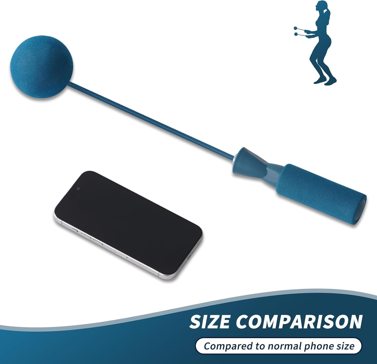 Cordless Jump Rope with Weight Ball, Fitness Training Jump Rope, Indoor Home Exercise, Suitable for Men Women.