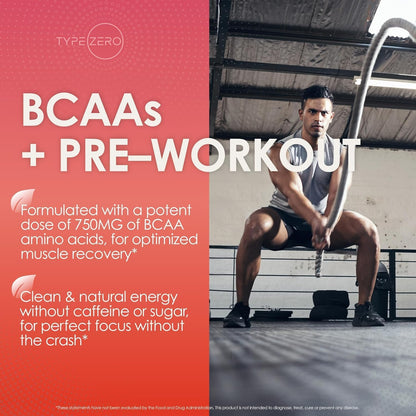 Aminoburn - Natural Pre Workout + BCAA (Tropical Punch | 30Serv) Sugar Free Bcaas Amino Acids Supplement Keto Preworkout, Amino Preworkout and Post Workout Drink