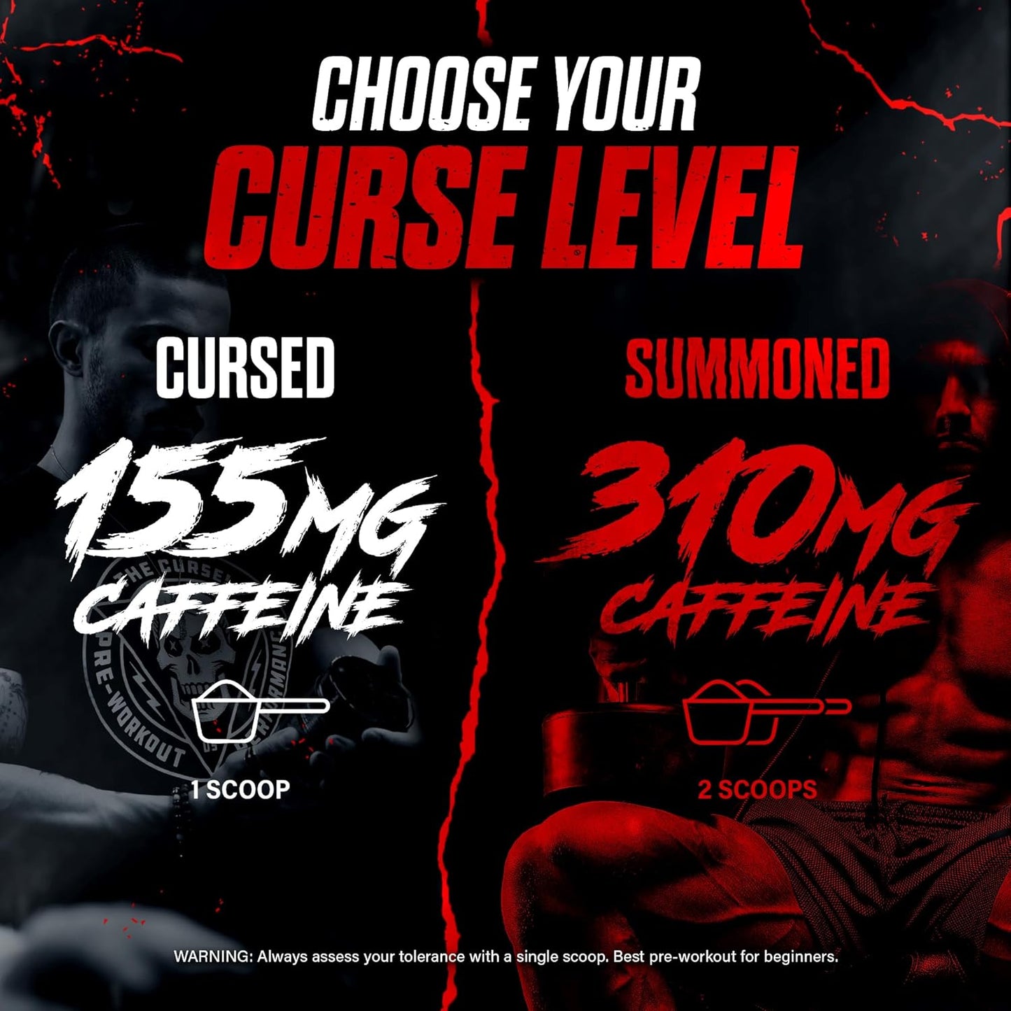 the Curse! Blue Raspberry Pre Workout Powder with Creatine – Extreme Energy Preworkout for Men & Women – 50 Servings – L Citrulline, Beta Alanine & Caffeine for Pump, Strength & Focus