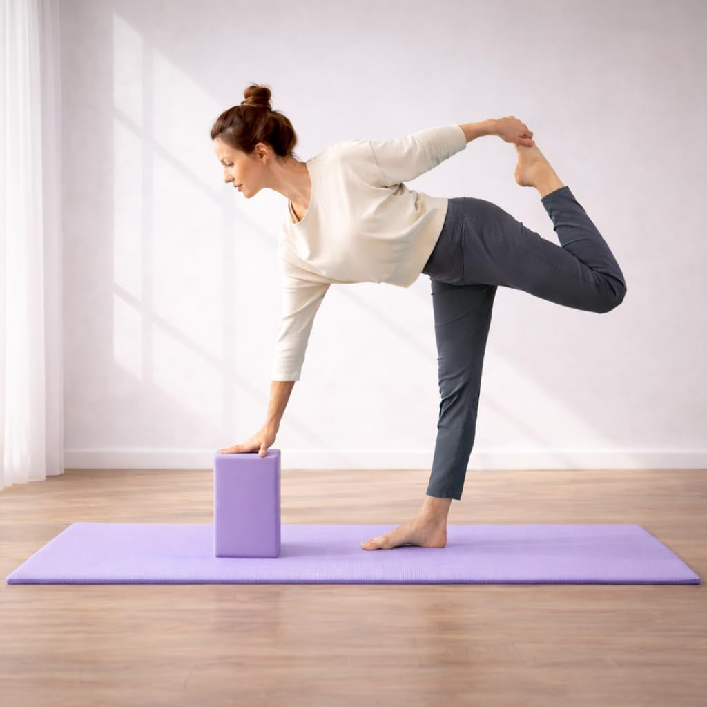 Yoga Kit, 7-Piece Yoga Mat Set for Home Workouts, Thick Yoga Mat, Yoga Blocks, Strap, Yoga Towels & Carrying Bag, Exercise Mat with Yoga Equipment for Women & Men, Enhance Yoga Practice