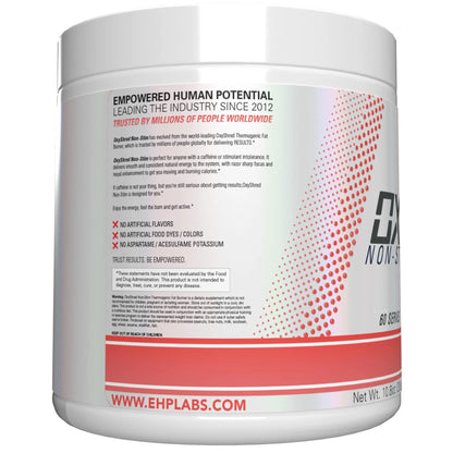 Oxyshred Non Stimulant Pre Workout Powder - Stim Free, Caffeine Free Preworkout for Men & Women - Non Stim Preworkout - Sugar Free Energy Powder - Strawberry, 60 Servings