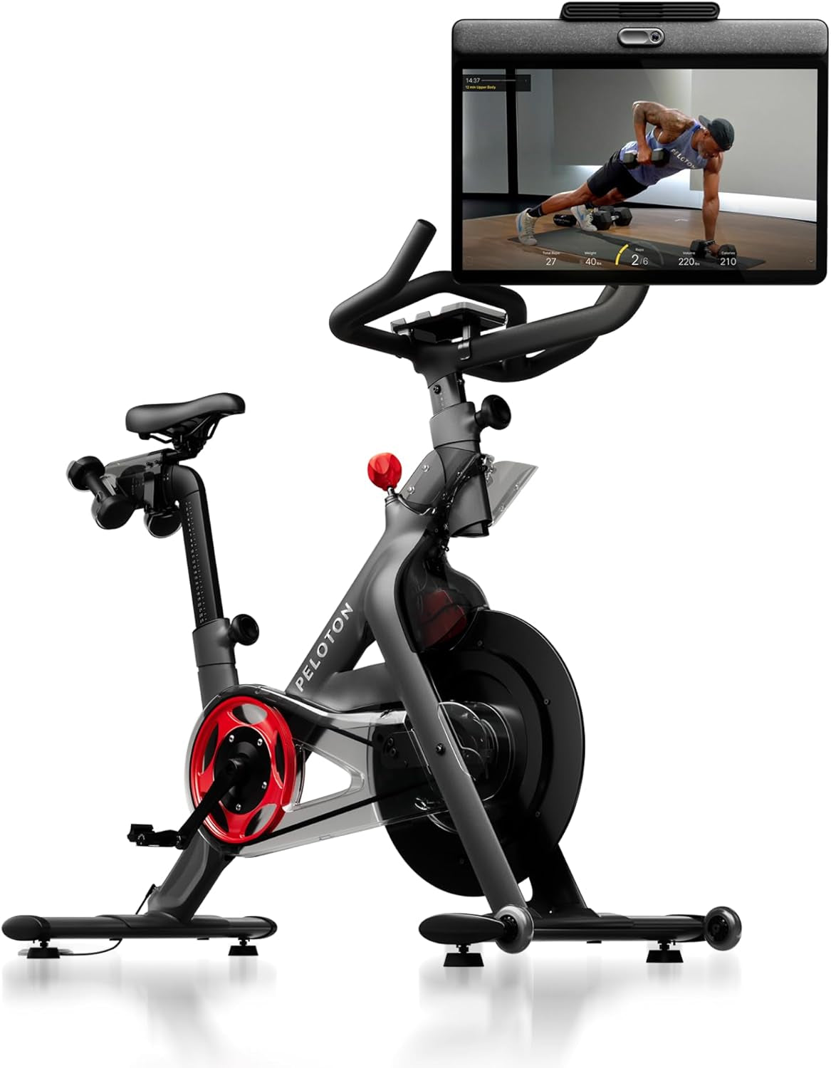 Peloton Exercise Cross Training Bikes, Indoor Stationary Spin Bikes for Home Workouts, Space-Friendly Exercise Equipment for Cardio and Strength Workout & Indoor Cycling