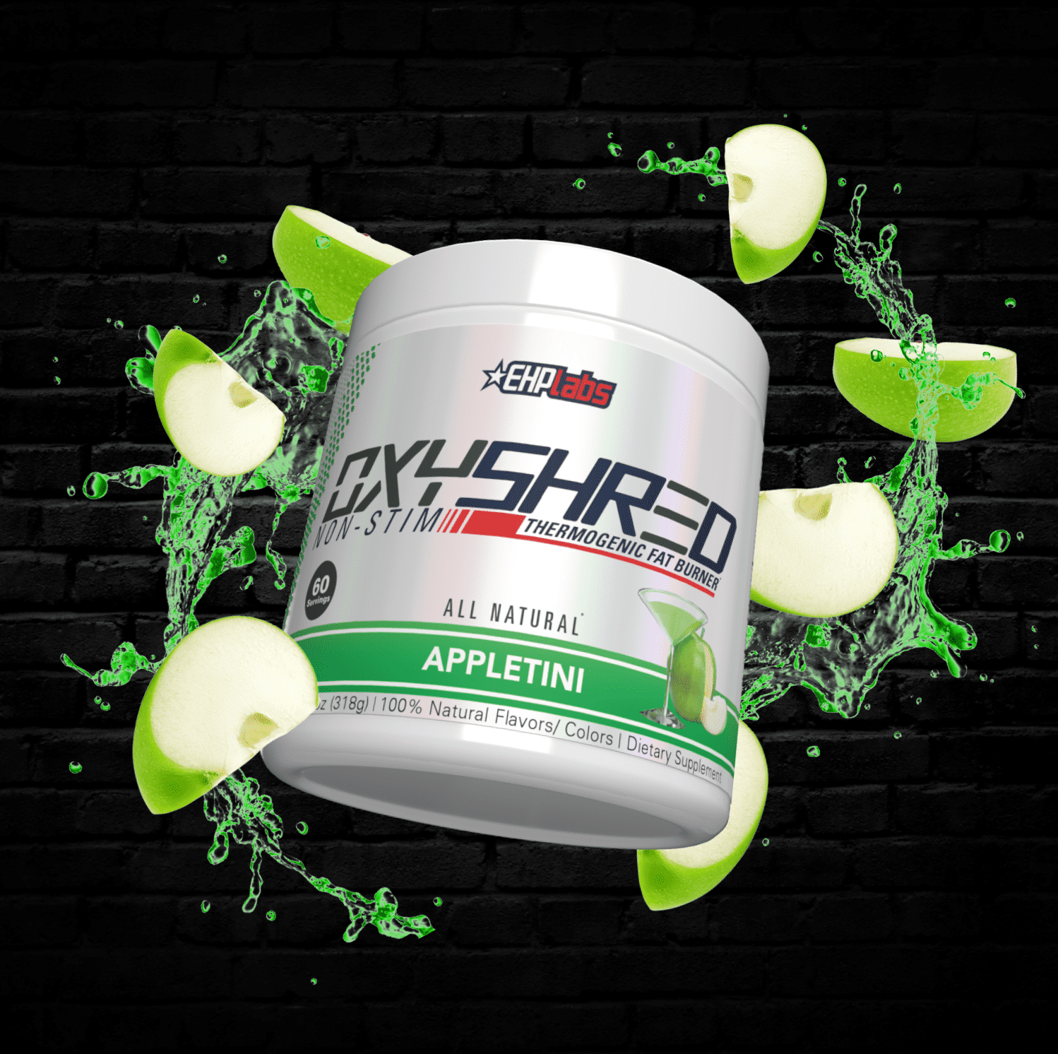 Oxyshred Non Stimulant Pre Workout Powder - Stim Free Pre Workout, Caffeine Free Preworkout for Men & Women - Non Stim Preworkout - Sugar Free Energy Powder - Mojito, 60 Servings