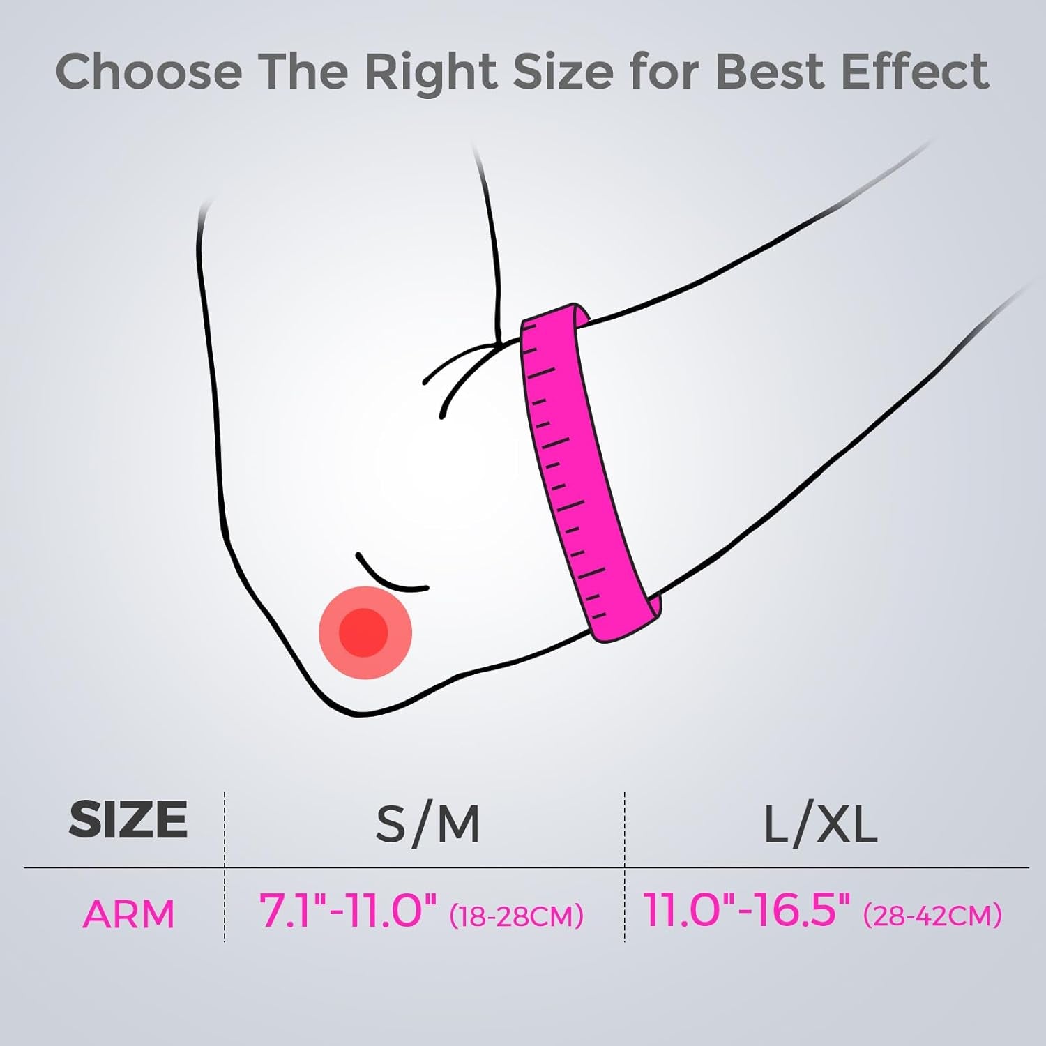 Elbow Brace for Tendonitis and Tennis Elbow for Women Men, Golfers Elbow Brace for Women for Pain Relief, Adjustable Tennis Elbow Support Band for Epicondylitis, Basketball, Exercise Pink S/M