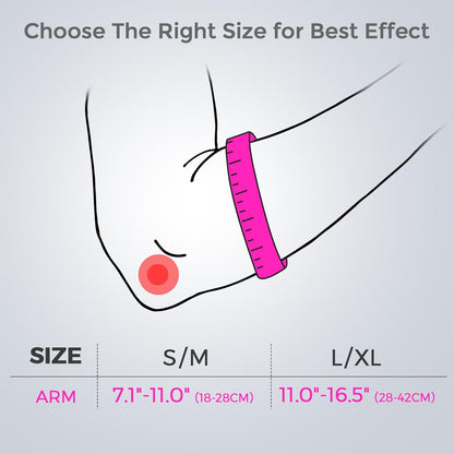 Elbow Brace for Tendonitis and Tennis Elbow for Women Men, Golfers Elbow Brace for Women for Pain Relief, Adjustable Tennis Elbow Support Band for Epicondylitis, Basketball, Exercise Pink S/M